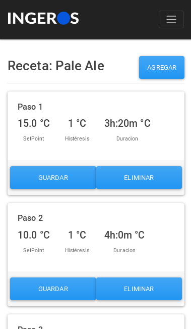 Tablero control de fermentacion